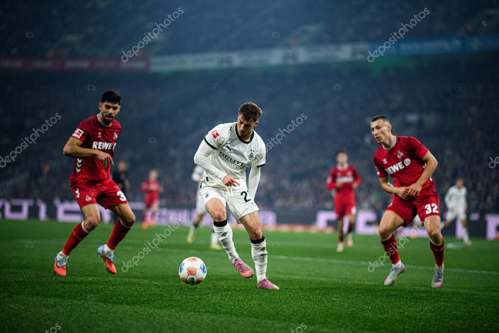 MOENCHENGLADBACH, GERMANY - 8 NOVEMBER, 2025: Joe Scally - The football match of Bundesliga Borussia Moenchengladbach vs 1. FC Koeln at Borussia Park.
