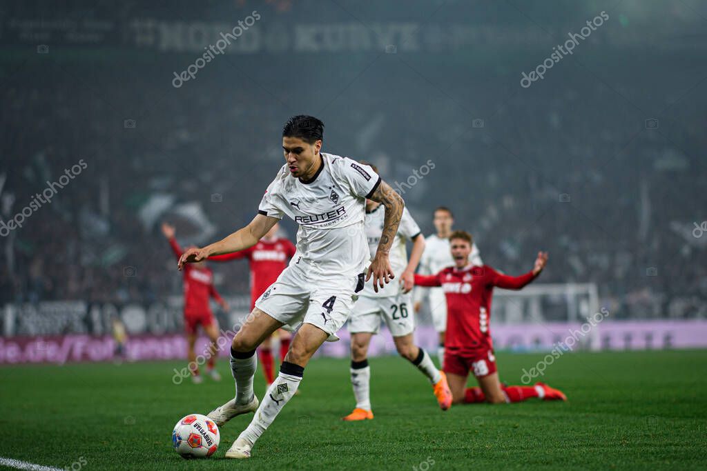 MOENCHENGLADBACH, GERMANY - 8 NOVEMBER, 2025: Kevin Diks - The football match of Bundesliga Borussia Moenchengladbach vs 1. FC Koeln at Borussia Park.