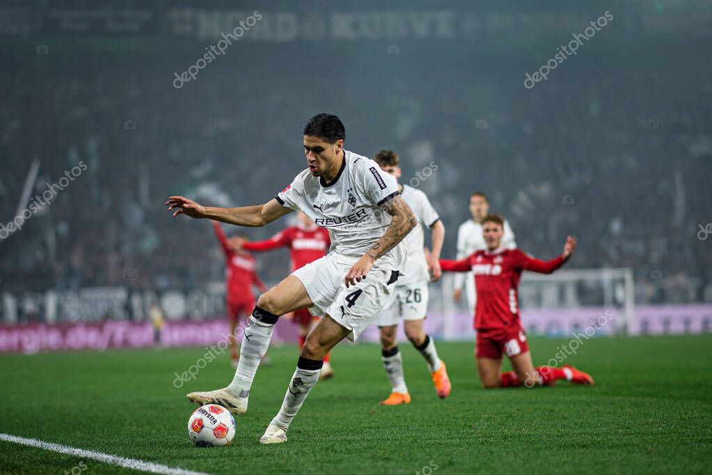 MOENCHENGLADBACH, GERMANY - 8 NOVEMBER, 2025: Kevin Diks - The football match of Bundesliga Borussia Moenchengladbach vs 1. FC Koeln at Borussia Park.