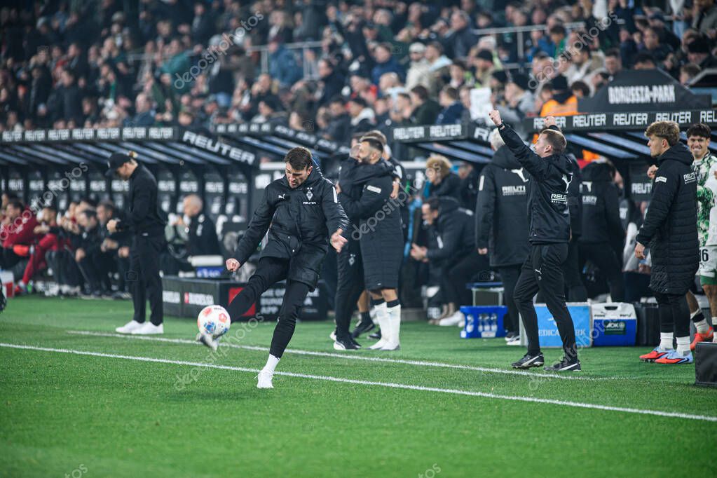 MOENCHENGLADBACH, GERMANY - 8 NOVEMBER, 2025:  - The football match of Bundesliga Borussia Moenchengladbach vs 1. FC Koeln at Borussia Park.