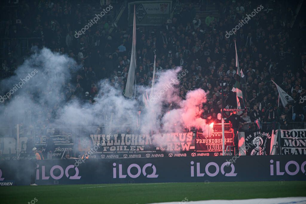 MOENCHENGLADBACH, GERMANY - 8 NOVEMBER, 2025:  - The football match of Bundesliga Borussia Moenchengladbach vs 1. FC Koeln at Borussia Park.