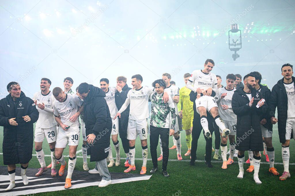 MOENCHENGLADBACH, GERMANY - 8 NOVEMBER, 2025:  - The football match of Bundesliga Borussia Moenchengladbach vs 1. FC Koeln at Borussia Park.