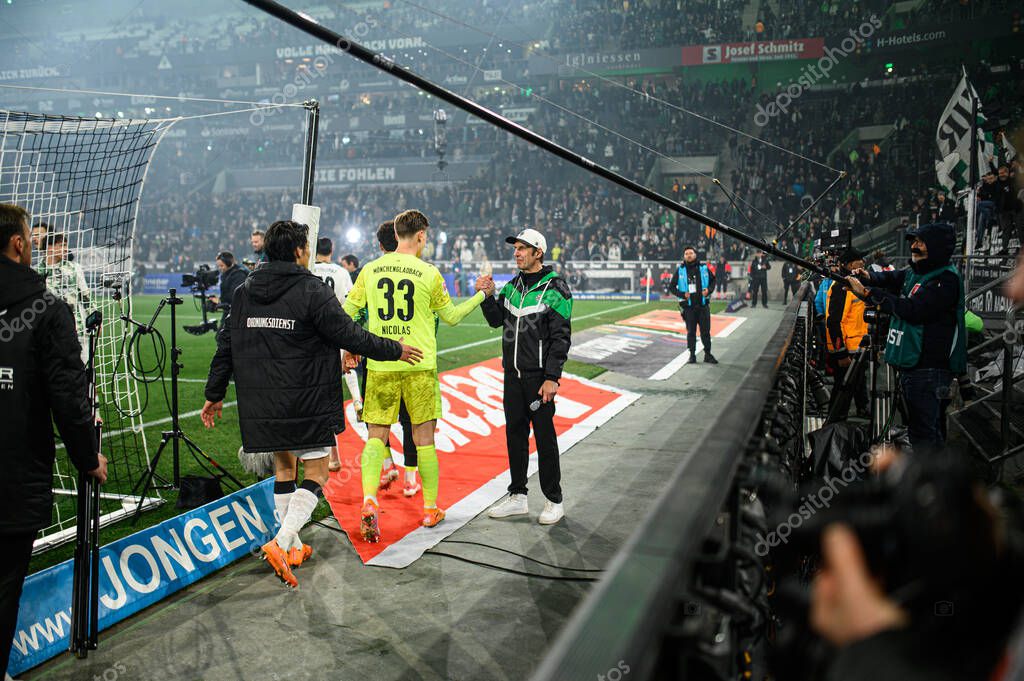 MOENCHENGLADBACH, GERMANY - 8 NOVEMBER, 2025: Moritz Nicolas - The football match of Bundesliga Borussia Moenchengladbach vs 1. FC Koeln at Borussia Park.