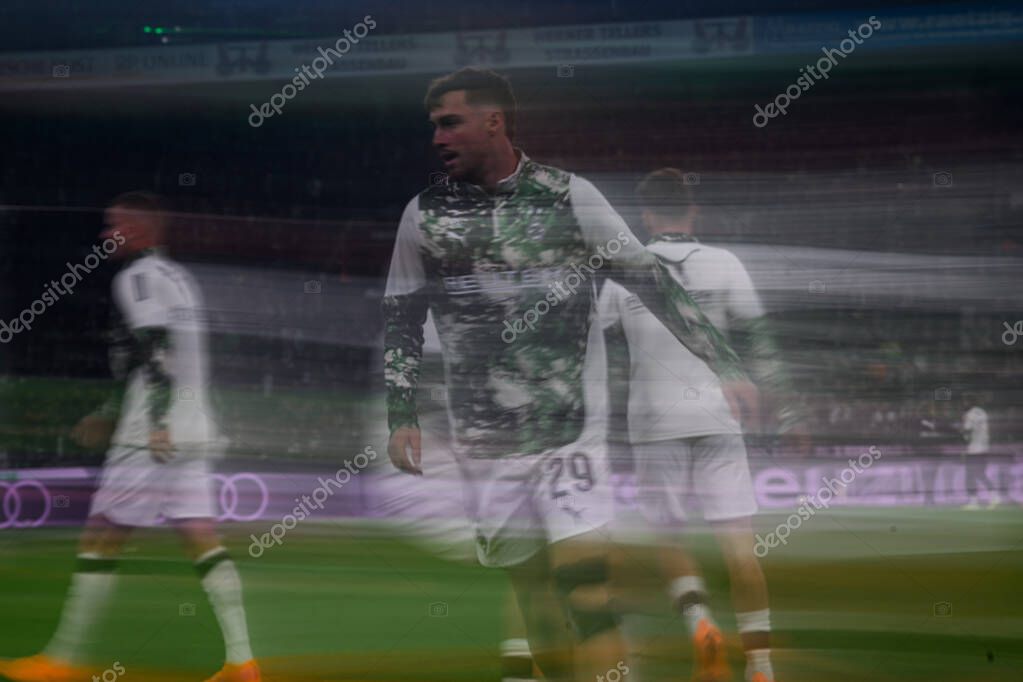 MOENCHENGLADBACH, GERMANY - 8 NOVEMBER, 2025: Joe Scally - The football match of Bundesliga Borussia Moenchengladbach vs 1. FC Koeln at Borussia Park.