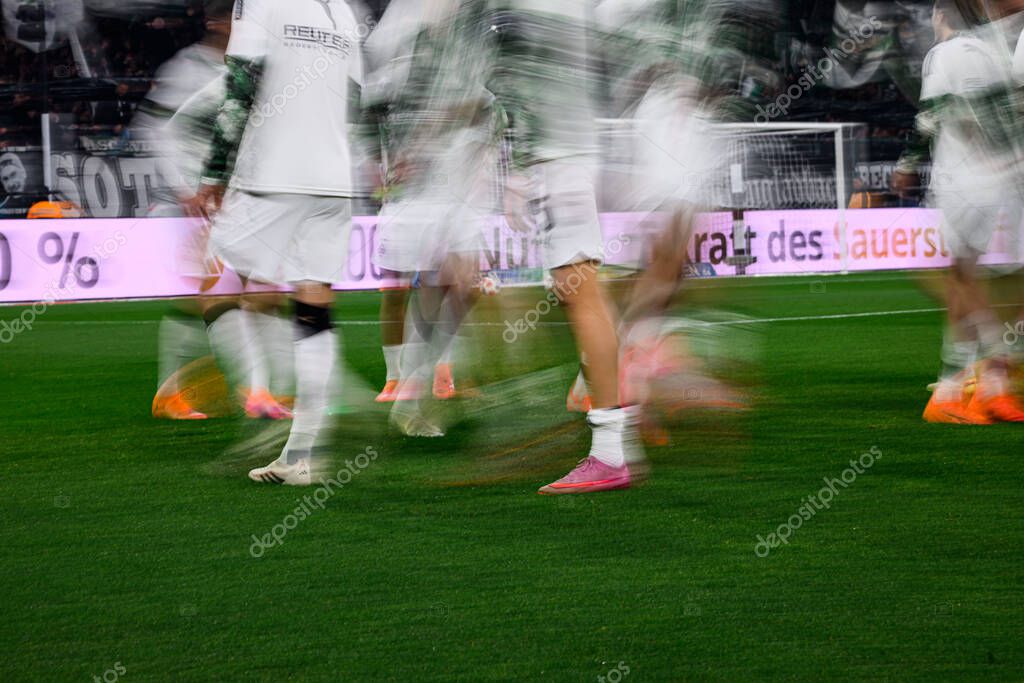 MOENCHENGLADBACH, GERMANY - 8 NOVEMBER, 2025:  - The football match of Bundesliga Borussia Moenchengladbach vs 1. FC Koeln at Borussia Park.