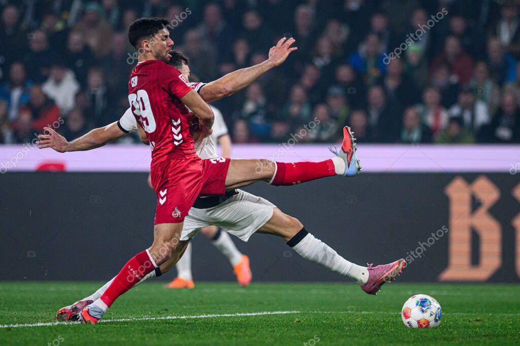 MOENCHENGLADBACH, GERMANY - 8 NOVEMBER, 2025: Cenk Oezkacar - The football match of Bundesliga Borussia Moenchengladbach vs 1. FC Koeln at Borussia Park.