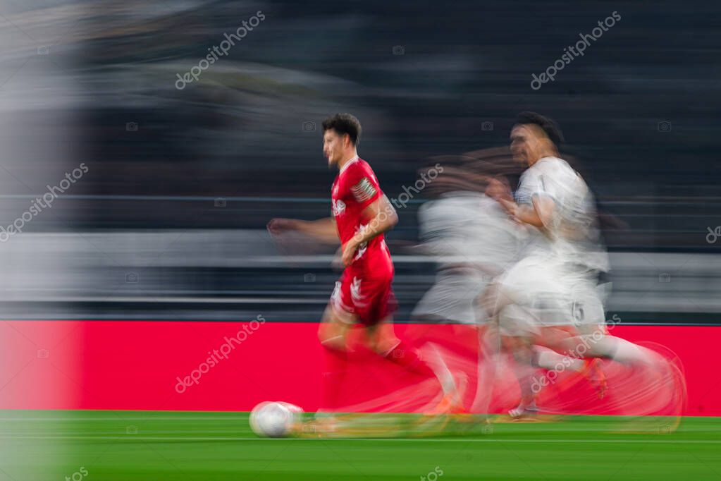 MOENCHENGLADBACH, GERMANY - 8 NOVEMBER, 2025:  - The football match of Bundesliga Borussia Moenchengladbach vs 1. FC Koeln at Borussia Park.