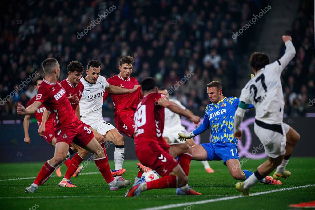 MOENCHENGLADBACH, GERMANY - 8 NOVEMBER, 2025:  - The football match of Bundesliga Borussia Moenchengladbach vs 1. FC Koeln at Borussia Park.