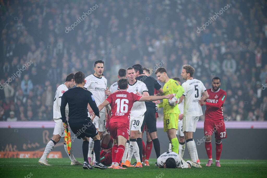 MOENCHENGLADBACH, GERMANY - 8 NOVEMBER, 2025:  - The football match of Bundesliga Borussia Moenchengladbach vs 1. FC Koeln at Borussia Park.