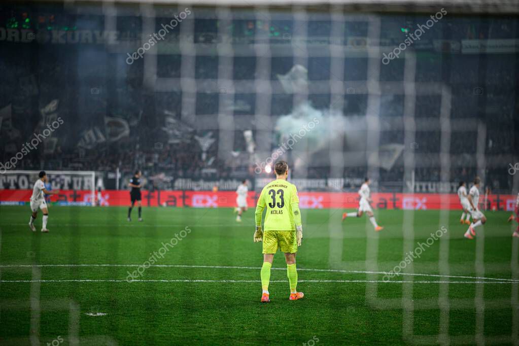 MOENCHENGLADBACH, GERMANY - 8 NOVEMBER, 2025: Moritz Nicolas - The football match of Bundesliga Borussia Moenchengladbach vs 1. FC Koeln at Borussia Park.