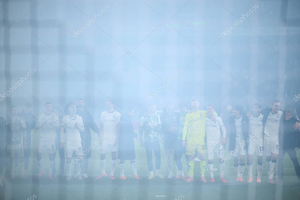 MOENCHENGLADBACH, GERMANY - 8 NOVEMBER, 2025:  - The football match of Bundesliga Borussia Moenchengladbach vs 1. FC Koeln at Borussia Park.