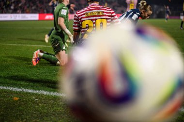 COLOGNE, ALMANY - 9 Kasım 2025: Vanessa Leimenstoll - Frauen Bundesliga 1 'in futbol maçı. FC Koeln, Franz Kremer Stadyumu 'nda TSG Hoffenheim' a karşı.. 
