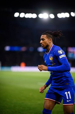PARIS, FRANCE - 13 NOVEMBER, 2025: VItalii Kliuiev - 2026 FIFA Dünya Kupası Avrupa Kalifiye Ligi Fransa-Ukrayna maçı Parc des Princes 'te. 
