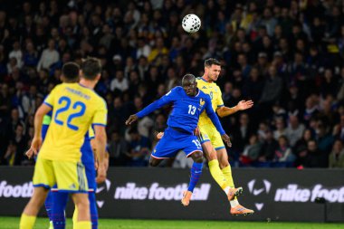 PARIS, FRANCE - 12 Kasım 2025: 2026 FIFA Dünya Kupası Avrupa Kalifiye Ligi Fransa 'nın Parc des Princes' te Ukrayna 'ya karşı oynadığı maç. 