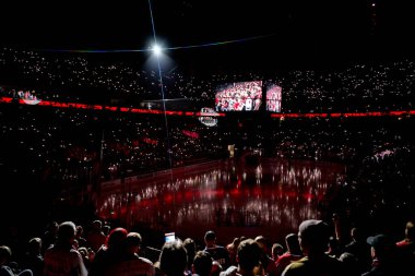 COLOGNE, ALMANY - 16 Kasım 2025: - IceHockey DeL maçı Koelner Haie - Lanxess Arena 'da Dresden Leowen