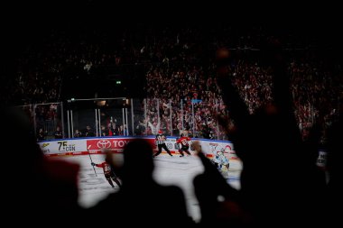 COLOGNE, ALMANY - 16 Kasım 2025: - IceHockey DeL maçı Koelner Haie - Lanxess Arena 'da Dresden Leowen
