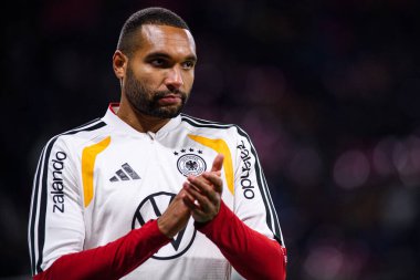 LEIPZIG, GERMANY - 17 Kasım 2025: Jonathan Tah - Dünya Kupası 2026 ön eleme maçı Almanya ile Slovakya arasında Red Bull Arena 'da.