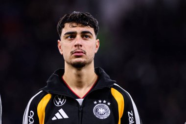 LEIPZIG, GERMANY - 17 Kasım 2025: Aleksandar Pavloviç - Dünya Kupası 2026 ön eleme karşılaşması Almanya ile Slovakya arasında Red Bull Arena 'da.