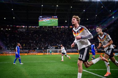 LEIPZIG, GERMANY - 17 Kasım 2025: Nick Woltemade, gol - Dünya Kupası 2026 ön eleme karşılaşması Almanya ile Slovakya arasında Red Bull Arena 'da.