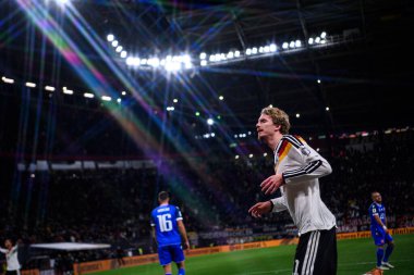 LEIPZIG, GERMANY - 17 Kasım 2025: Nick Woltemade, gol - Dünya Kupası 2026 ön eleme karşılaşması Almanya ile Slovakya arasında Red Bull Arena 'da.