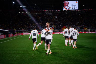 LEIPZIG, GERMANY - 17 Kasım 2025: Nick Woltemade, gol - Dünya Kupası 2026 ön eleme karşılaşması Almanya ile Slovakya arasında Red Bull Arena 'da.