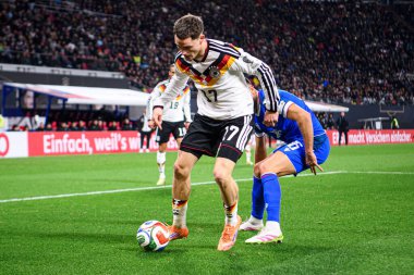 LEIPZIG, GERMANY - 17 Kasım 2025: Florian Wirtz - Dünya Kupası 2026 ön eleme karşılaşması Almanya ile Slovakya arasında Red Bull Arena 'da.