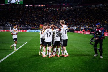 LEIPZIG, GERMANY - 17 Kasım 2025: - 2026 Dünya Kupası eleme karşılaşması Almanya ile Slovakya arasında Red Bull Arena 'da.