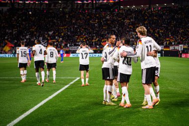 LEIPZIG, GERMANY - 17 Kasım 2025: - 2026 Dünya Kupası eleme karşılaşması Almanya ile Slovakya arasında Red Bull Arena 'da.