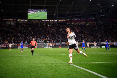 LEIPZIG, GERMANY - 17 Kasım 2025: Leroy Sane - Dünya Kupası 2026 ön eleme karşılaşması Almanya ile Slovakya arasında Red Bull Arena 'da.