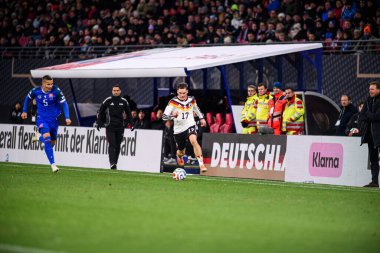 LEIPZIG, GERMANY - 17 Kasım 2025: Florian Wirtz - Dünya Kupası 2026 ön eleme karşılaşması Almanya ile Slovakya arasında Red Bull Arena 'da.