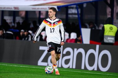 LEIPZIG, GERMANY - 17 Kasım 2025: Florian Wirtz - Dünya Kupası 2026 ön eleme karşılaşması Almanya ile Slovakya arasında Red Bull Arena 'da.