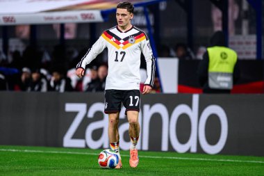 LEIPZIG, GERMANY - 17 Kasım 2025: Florian Wirtz - Dünya Kupası 2026 ön eleme karşılaşması Almanya ile Slovakya arasında Red Bull Arena 'da.