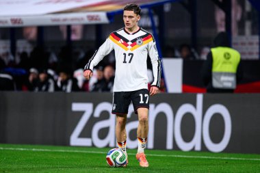 LEIPZIG, GERMANY - 17 Kasım 2025: Florian Wirtz - Dünya Kupası 2026 ön eleme karşılaşması Almanya ile Slovakya arasında Red Bull Arena 'da.