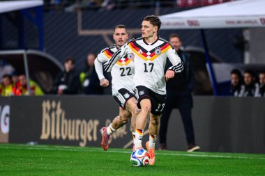 LEIPZIG, GERMANY - 17 Kasım 2025: Florian Wirtz - Dünya Kupası 2026 ön eleme karşılaşması Almanya ile Slovakya arasında Red Bull Arena 'da.