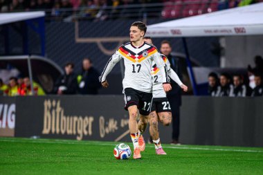 LEIPZIG, GERMANY - 17 Kasım 2025: Florian Wirtz - Dünya Kupası 2026 ön eleme karşılaşması Almanya ile Slovakya arasında Red Bull Arena 'da.