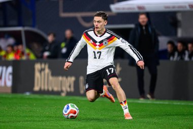 LEIPZIG, GERMANY - 17 Kasım 2025: Florian Wirtz - Dünya Kupası 2026 ön eleme karşılaşması Almanya ile Slovakya arasında Red Bull Arena 'da.
