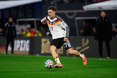 LEIPZIG, GERMANY - 17 Kasım 2025: Florian Wirtz - Dünya Kupası 2026 ön eleme karşılaşması Almanya ile Slovakya arasında Red Bull Arena 'da.