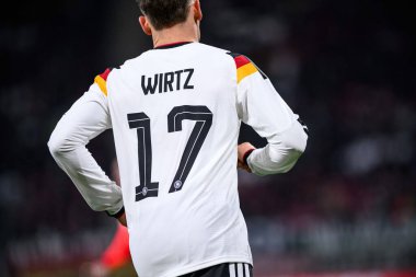 LEIPZIG, GERMANY - 17 Kasım 2025: Florian Wirtz - Dünya Kupası 2026 ön eleme karşılaşması Almanya ile Slovakya arasında Red Bull Arena 'da.