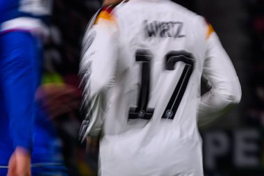 LEIPZIG, GERMANY - 17 Kasım 2025: Florian Wirtz - Dünya Kupası 2026 ön eleme karşılaşması Almanya ile Slovakya arasında Red Bull Arena 'da.