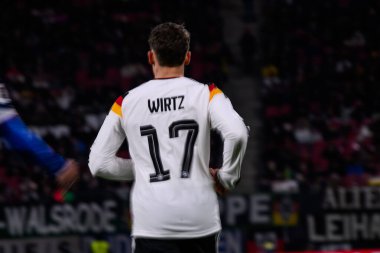 LEIPZIG, GERMANY - 17 Kasım 2025: Florian Wirtz - Dünya Kupası 2026 ön eleme karşılaşması Almanya ile Slovakya arasında Red Bull Arena 'da.