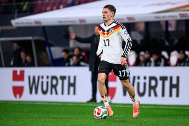 LEIPZIG, GERMANY - 17 Kasım 2025: Florian Wirtz - Dünya Kupası 2026 ön eleme karşılaşması Almanya ile Slovakya arasında Red Bull Arena 'da.