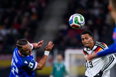 LEIPZIG, GERMANY - 17 Kasım 2025: Felix Nmecha - Dünya Kupası 2026 ön eleme karşılaşması Almanya ile Slovakya arasında Red Bull Arena 'da.