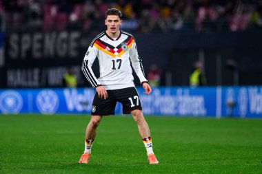 LEIPZIG, GERMANY - 17 Kasım 2025: Florian Wirtz - Dünya Kupası 2026 ön eleme karşılaşması Almanya ile Slovakya arasında Red Bull Arena 'da.