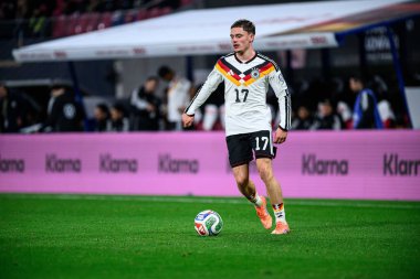 LEIPZIG, GERMANY - 17 Kasım 2025: Florian Wirtz - Dünya Kupası 2026 ön eleme karşılaşması Almanya ile Slovakya arasında Red Bull Arena 'da.