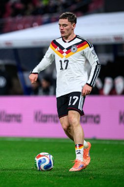 LEIPZIG, GERMANY - 17 Kasım 2025: Florian Wirtz - Dünya Kupası 2026 ön eleme karşılaşması Almanya ile Slovakya arasında Red Bull Arena 'da.