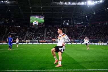LEIPZIG, GERMANY - 17 Kasım 2025: Florian Wirtz - Dünya Kupası 2026 ön eleme karşılaşması Almanya ile Slovakya arasında Red Bull Arena 'da.