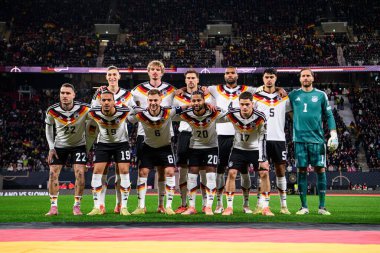 LEIPZIG, GERMANY - 17 Kasım 2025: - 2026 Dünya Kupası eleme karşılaşması Almanya ile Slovakya arasında Red Bull Arena 'da.