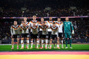 LEIPZIG, GERMANY - 17 Kasım 2025: - 2026 Dünya Kupası eleme karşılaşması Almanya ile Slovakya arasında Red Bull Arena 'da.