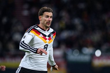 LEIPZIG, GERMANY - 17 Kasım 2025: Leon Goretzka - Dünya Kupası 2026 ön eleme karşılaşması Almanya ile Slovakya arasında Red Bull Arena 'da.