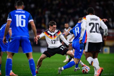 LEIPZIG, GERMANY - 17 Kasım 2025: Florian Wirtz - Dünya Kupası 2026 ön eleme karşılaşması Almanya ile Slovakya arasında Red Bull Arena 'da.